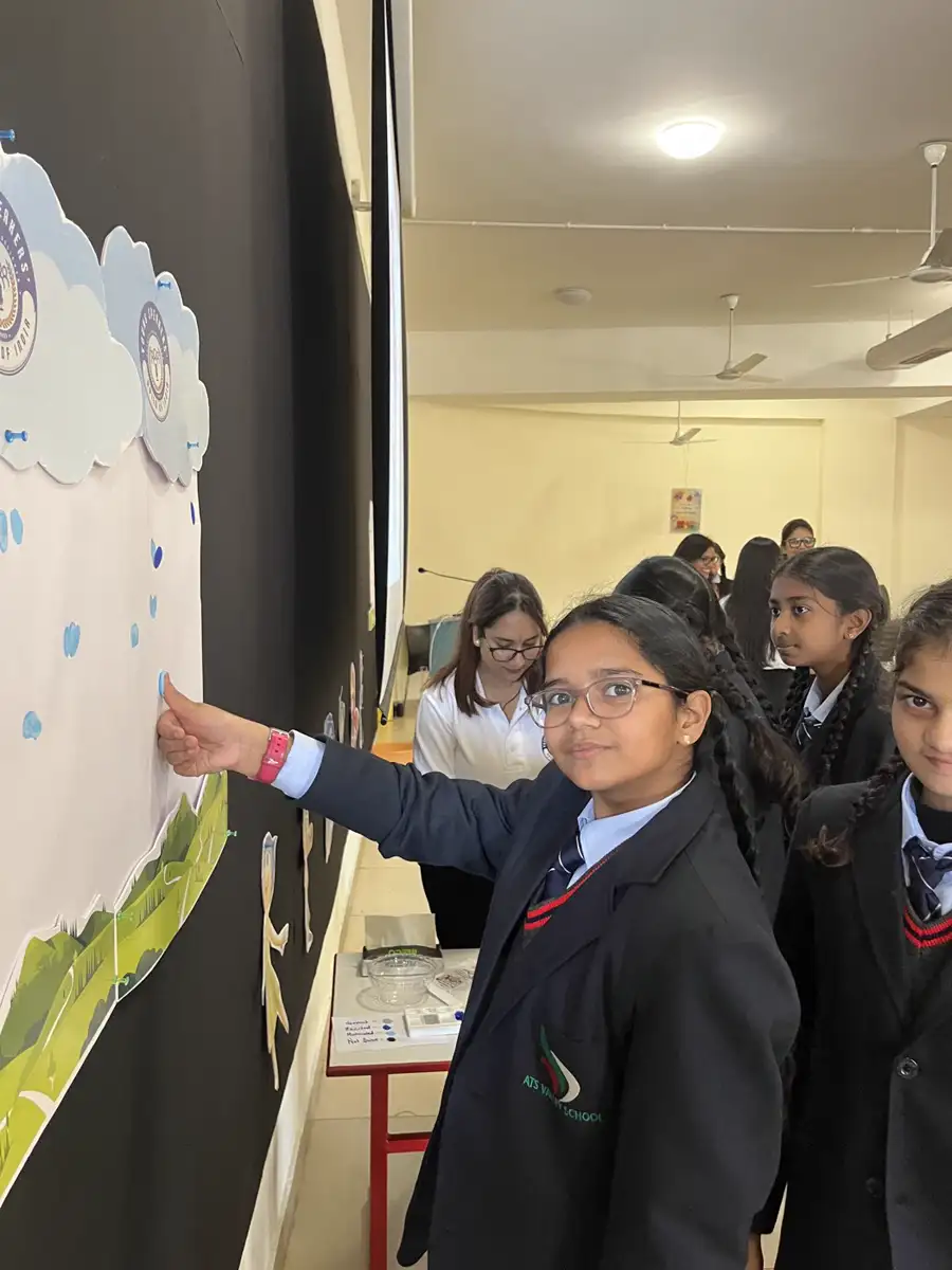 A student participating in a YSGI school workshop